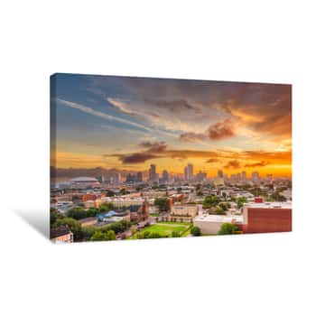 Image of New Orleans, Louisiana, USA CBD Skyline Canvas Print