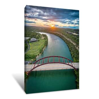 Image of 360 Bridge In Austin, Texas Canvas Print