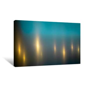 Image of Teal And Gold Metallic Graphic Background Texture Canvas Print