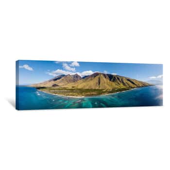 Image of West Maui Aerial Canvas Print