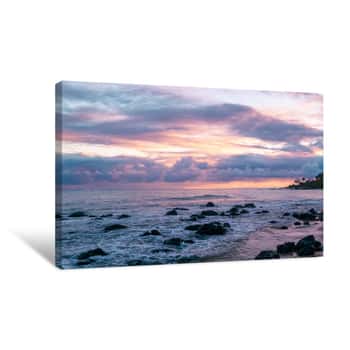 Image of Rocky Hawaiian Beach Canvas Print