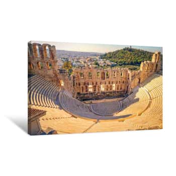 Image of Theatre Of Dionysus, Athens, Greece Canvas Print