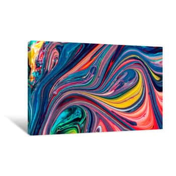Image of Beautiful Acrylic Color Abstract Background   Canvas Print