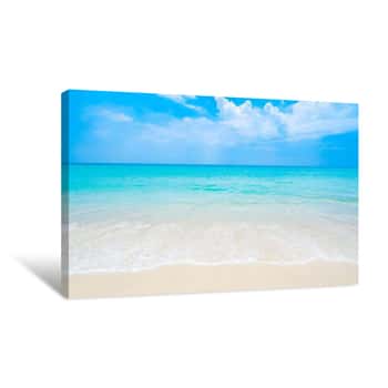 Image of The Clean And Beautiful White Beach Of Southern Thailand    Canvas Print
