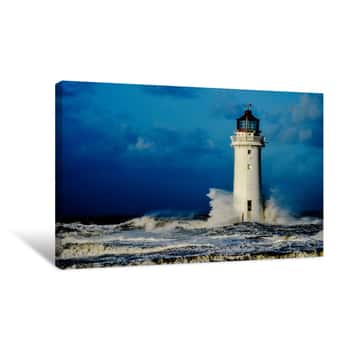Image of Resilient Lighthouse Canvas Print