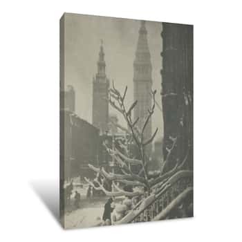 Image of Two Towers, New York, 1911 Canvas Print