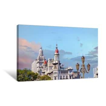 Image of Buenos Aires, Microcentro, Financial And Historic Center Of Buenos Aires Canvas Print