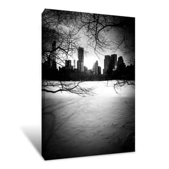 Image of New York City Winter Skyline 2 Canvas Print