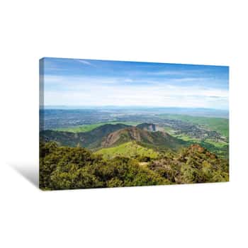 Image of Panoramic View Of Mount Diablo, California Canvas Print