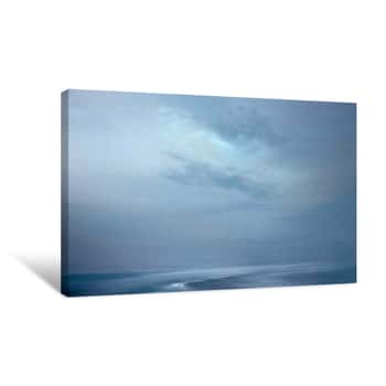 Image of Silent Day - Grey Blue Canvas Print