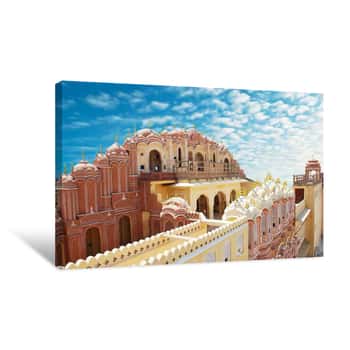 Image of Hawa Mahal, The Palace Of Winds, Jaipur, Rajasthan, India  Canvas Print