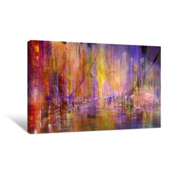 Image of Vibrant Life on the River 3 Canvas Print