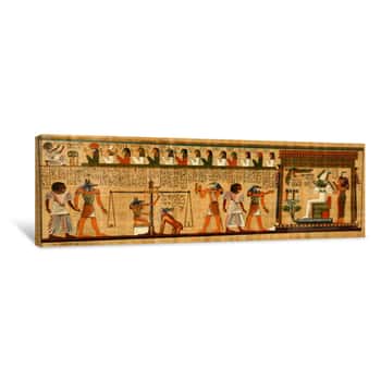 Image of Papyrus Of The Dead Ancient Egypt Canvas Print