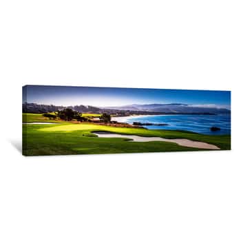 Image of Pebble Beach Golf Course, Monterey, California, Usa   Canvas Print
