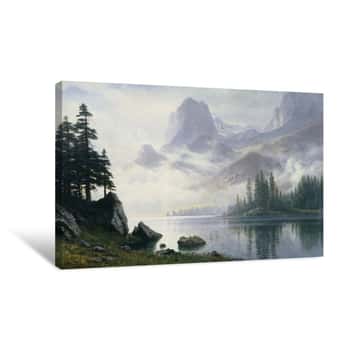 Image of Mountain Out of the Mist Canvas Print