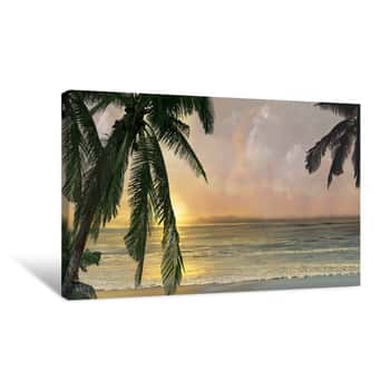 Image of Sunset Cove I Canvas Print