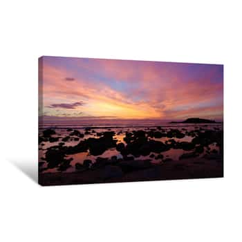 Image of Punta Mita Sunset Pink Canvas Print