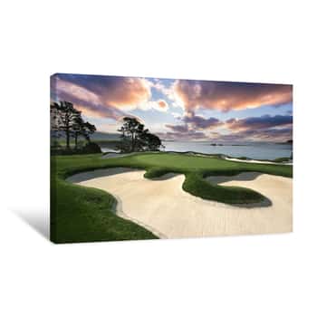 Image of Pebble Beach Golf Course, Monterey, California, USA    Canvas Print