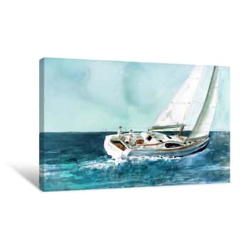 Image of Delray Sail Canvas Print
