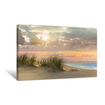 Image of Seagrass and Twilight Canvas Print
