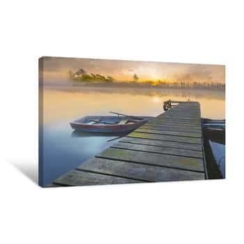 Image of Weathered Pier Canvas Print