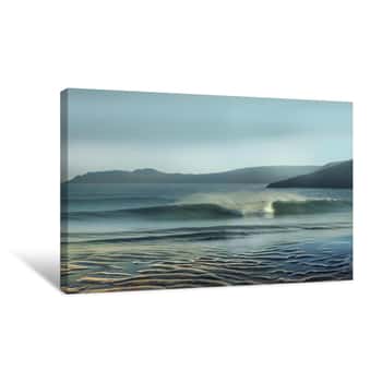 Image of Waves Meet the Shore Canvas Print