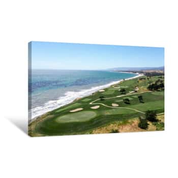 Image of Ocean View Golf Course Santa Barbara, CA   Canvas Print