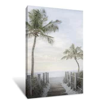 Image of Palm Walk Canvas Print