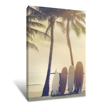 Image of Surfing Summer Canvas Print