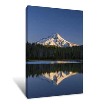 Image of Mount Hood From Frog Lake, Oregon USA Canvas Print
