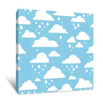 Image of Rainy Clouds Wallpaper Canvas Print