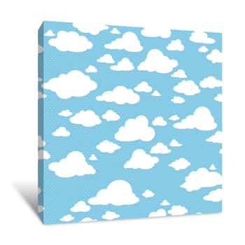 Image of Thin Clouds Wallpaper Canvas Print