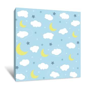 Image of Baby Sky Wallpaper Canvas Print