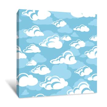 Image of Clouds Wallpaper Canvas Print