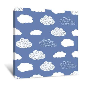 Image of Variety Clouds Wallpaper Canvas Print