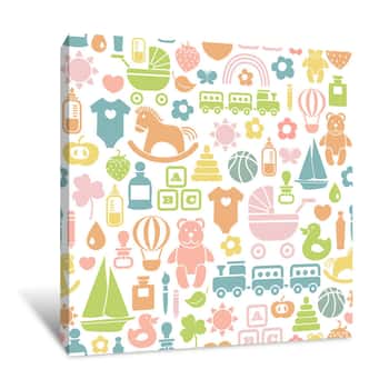 Image of Colorful Baby Wallpaper Canvas Print