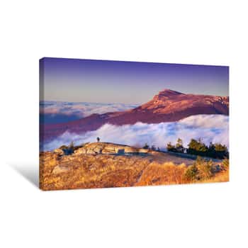 Image of Mountains In the Clouds Canvas Print