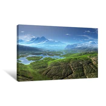 Image of Mountain Valley Canvas Print