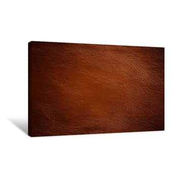 Image of Brown Leather Canvas Print