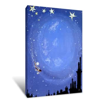 Image of Illustration for \'Peter Pan\' Canvas Print