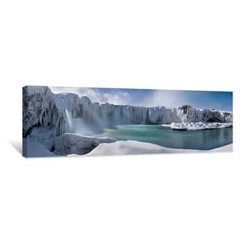 Image of Arctic Waterfall Canvas Print