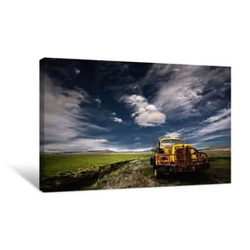 Image of Yellow Truck Canvas Print
