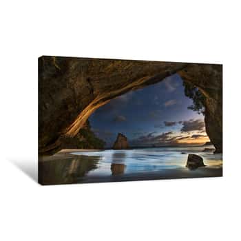 Image of Cathedral Cove Canvas Print