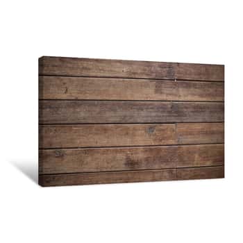 Image of Brown Wooden Planks Canvas Print
