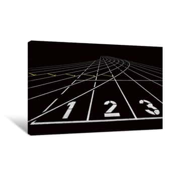 Image of Running Track Canvas Print
