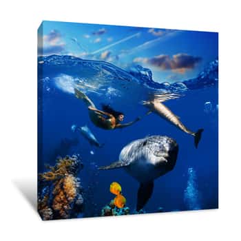 Image of Mythical Sea Canvas Print