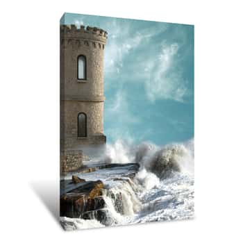 Image of Castle Over The Water Canvas Print