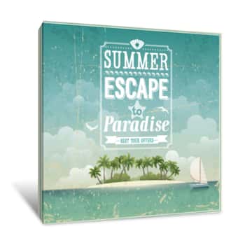 Image of A Summer Escape Canvas Print