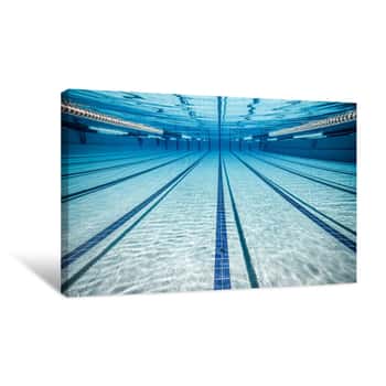 Image of The Swimmer\'s Undwerwater View Canvas Print