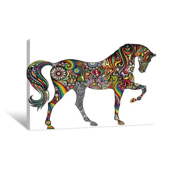 Image of Rainbow Horse Canvas Print